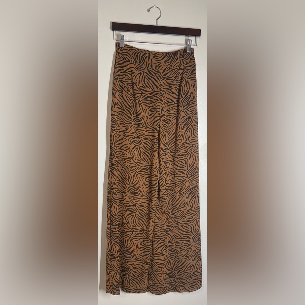Zara Animal Print Palazzo Pant - Picture 6 of 9
